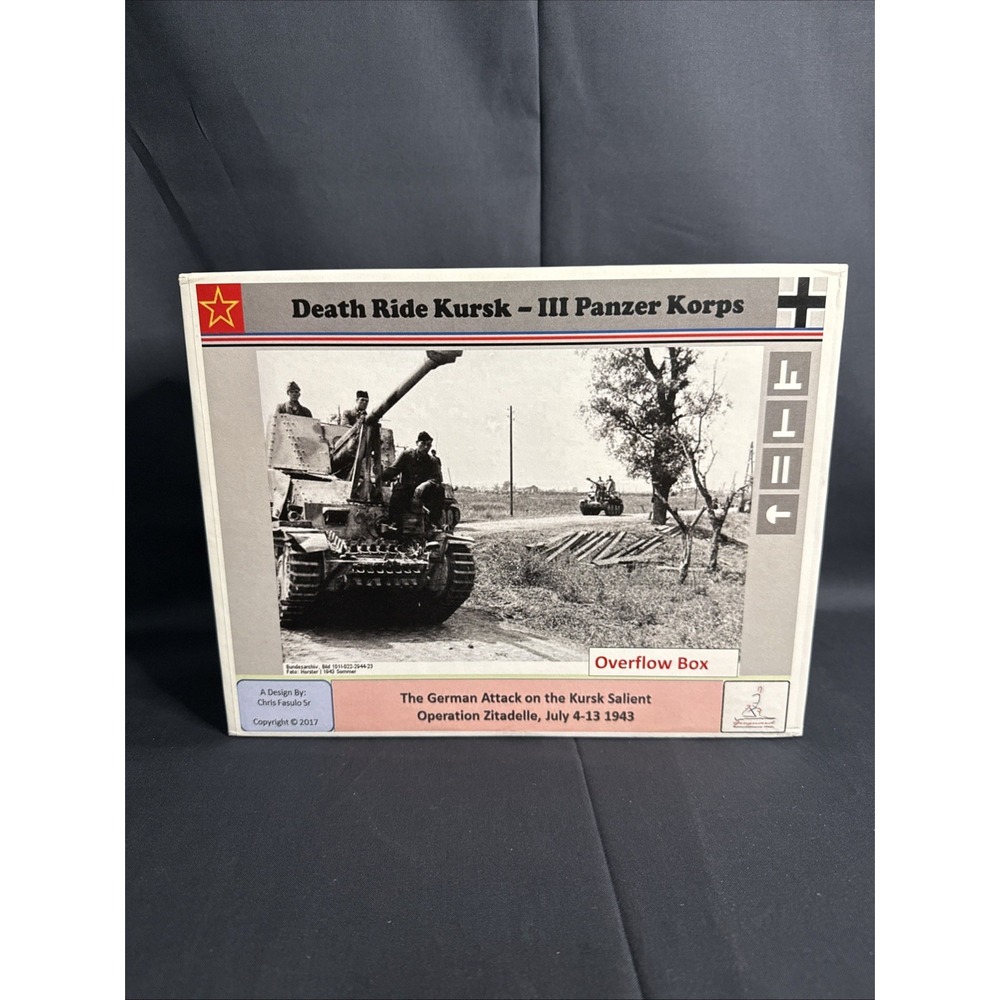 Grognard Simulations Wargame Death Ride Kursk - 3rd Panzer Korps Box New